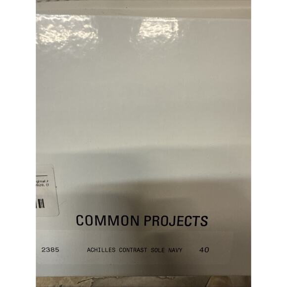 Common Projects Original Achilles Contrast Sole 2385-4928 Navy Mens US 7 / 40 - Picture 7 of 7